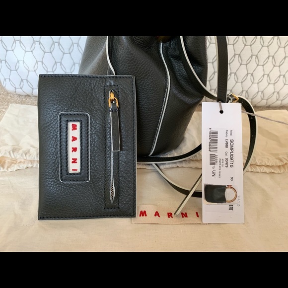 Marni Pannier Round Top Handle Bucket Bag - Picture 3 of 5